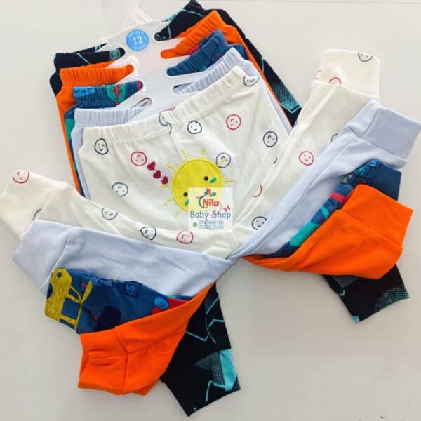 5 Piece Cartoon-Themed Baby Boy Pants Set - Image 20