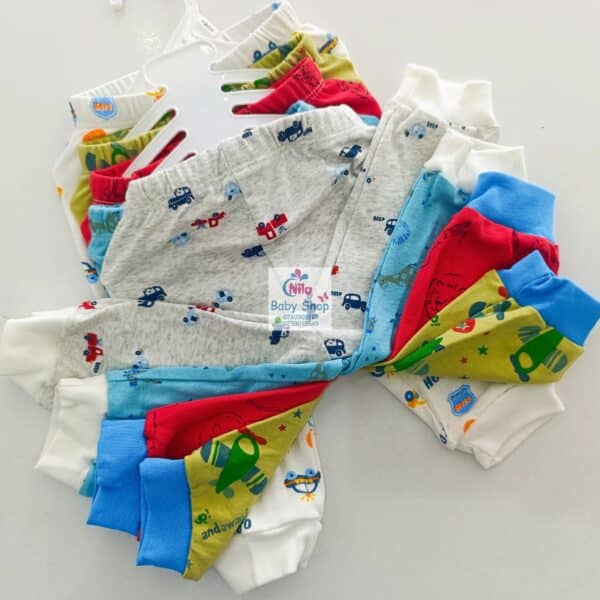 5 Piece Cartoon-Themed Baby Boy Pants Set - Image 19