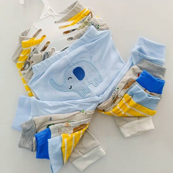 5 Piece Cartoon-Themed Baby Boy Pants Set - Image 15