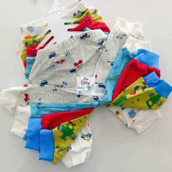 5 Piece Cartoon-Themed Baby Boy Pants Set - Image 13