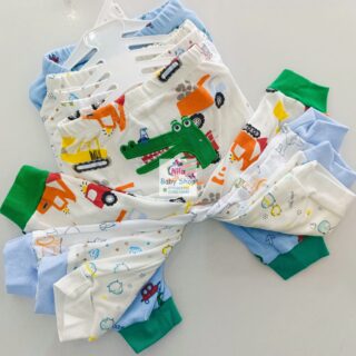 5 Piece Cartoon-Themed Baby Boy Pants Set