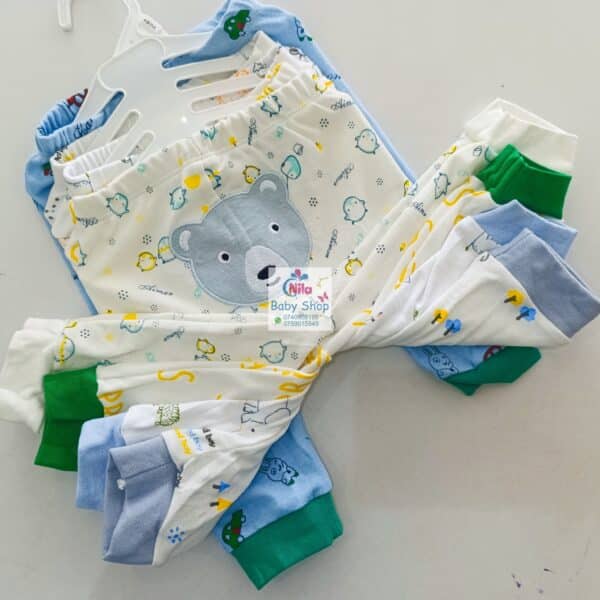5 Piece Cartoon-Themed Baby Boy Pants Set - Image 9