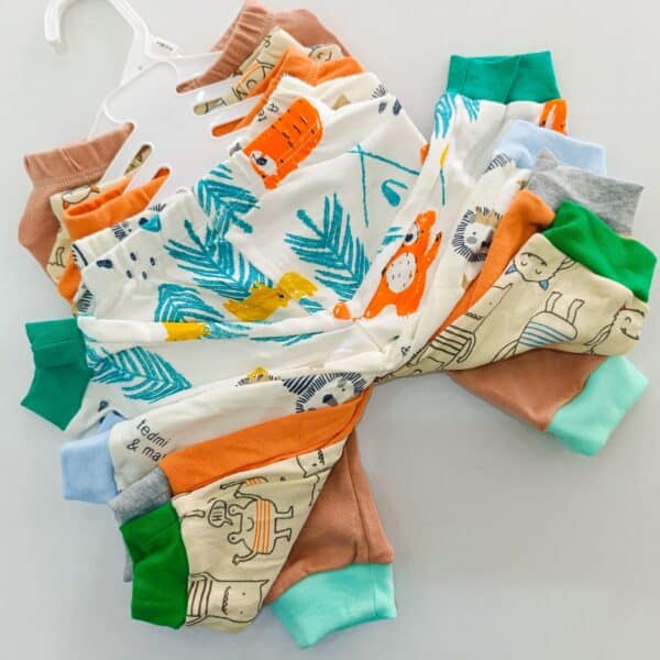 5 Piece Cartoon-Themed Baby Boy Pants Set - Image 8
