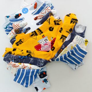 5 Piece Cartoon-Themed Baby Boy Pants Set