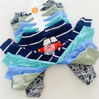 5 Piece Cartoon-Themed Baby Boy Pants Set