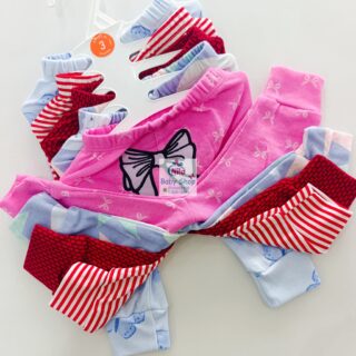 Multicolor Cotton Baby Girl Pants 5 Pack