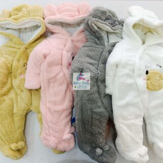 Baby Rompers with Hoods (0-12Months)