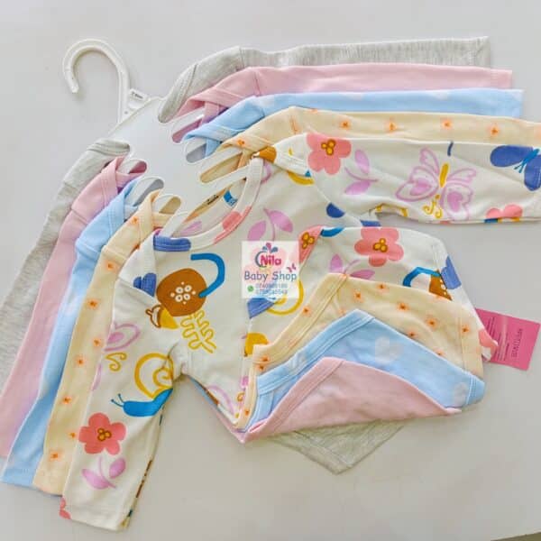 5 Pcs High Quality Newborn Baby Girl Long Sleeve Onesies - Image 8