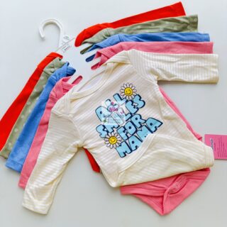 5 Pcs High Quality Newborn Baby Girl Long Sleeve Onesies