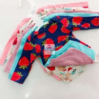 5 Pcs High Quality Newborn Baby Girl Long Sleeve Onesies