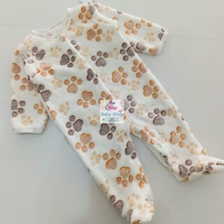 Newborn Baby Jumpsuit Warm Rompers - Brown