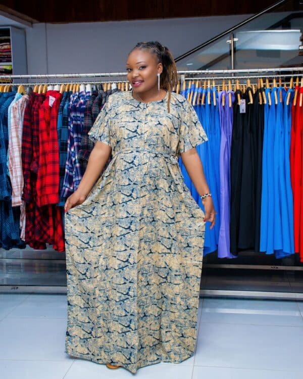 African Swahili Maxi Dera Free Size Maternity Dress - Image 19
