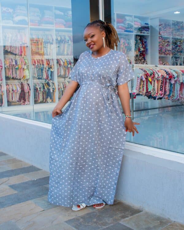 African Swahili Maxi Dera Free Size Maternity Dress - Image 17
