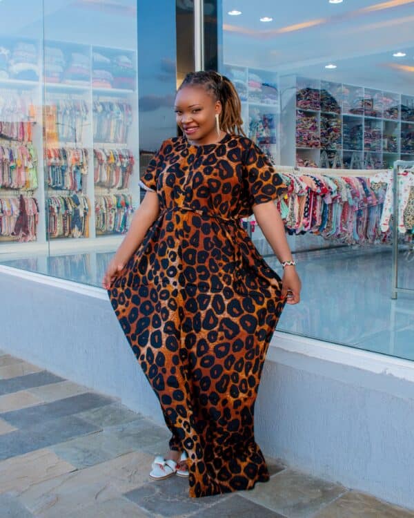 African Swahili Maxi Dera Free Size Maternity Dress - Image 16