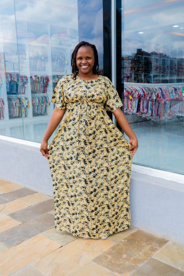 African Swahili Maxi Dera Free Size Maternity Dress - Image 14