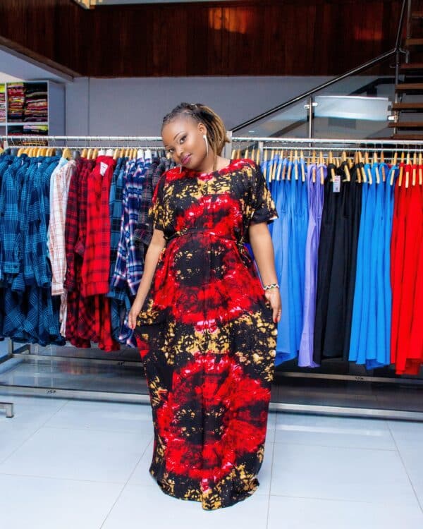 African Swahili Maxi Dera Free Size Maternity Dress - Image 13