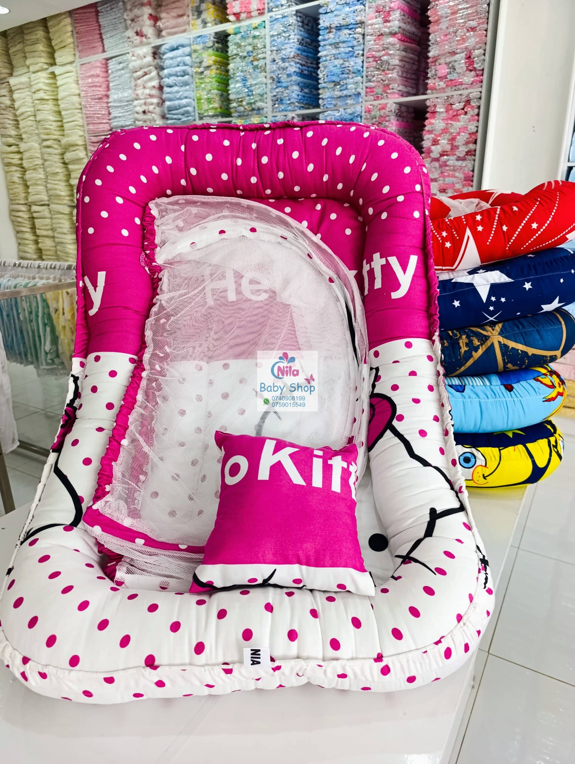 Portable Baby Co-sleeper With Mosquito Net - Image 4