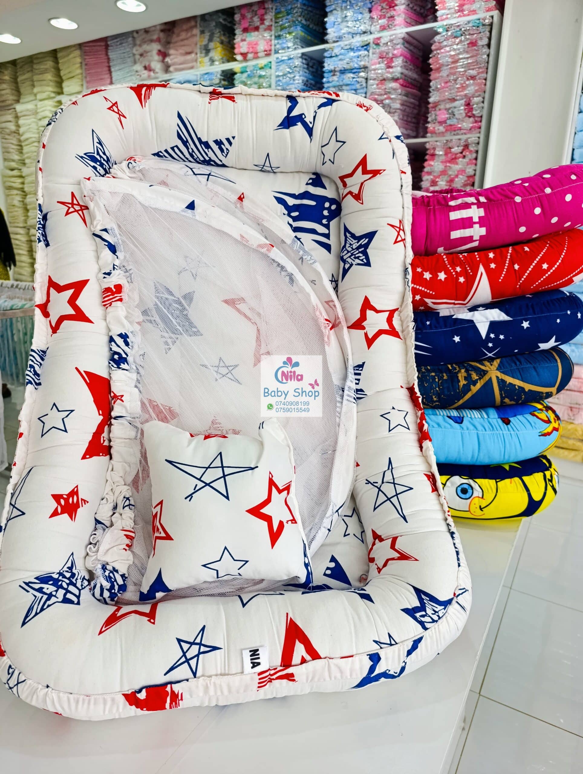 Portable Baby Co-sleeper With Mosquito Net - Image 3