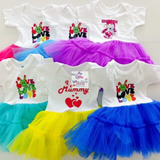 Baby Girls Branded Onesie-Tutu Style Outfit