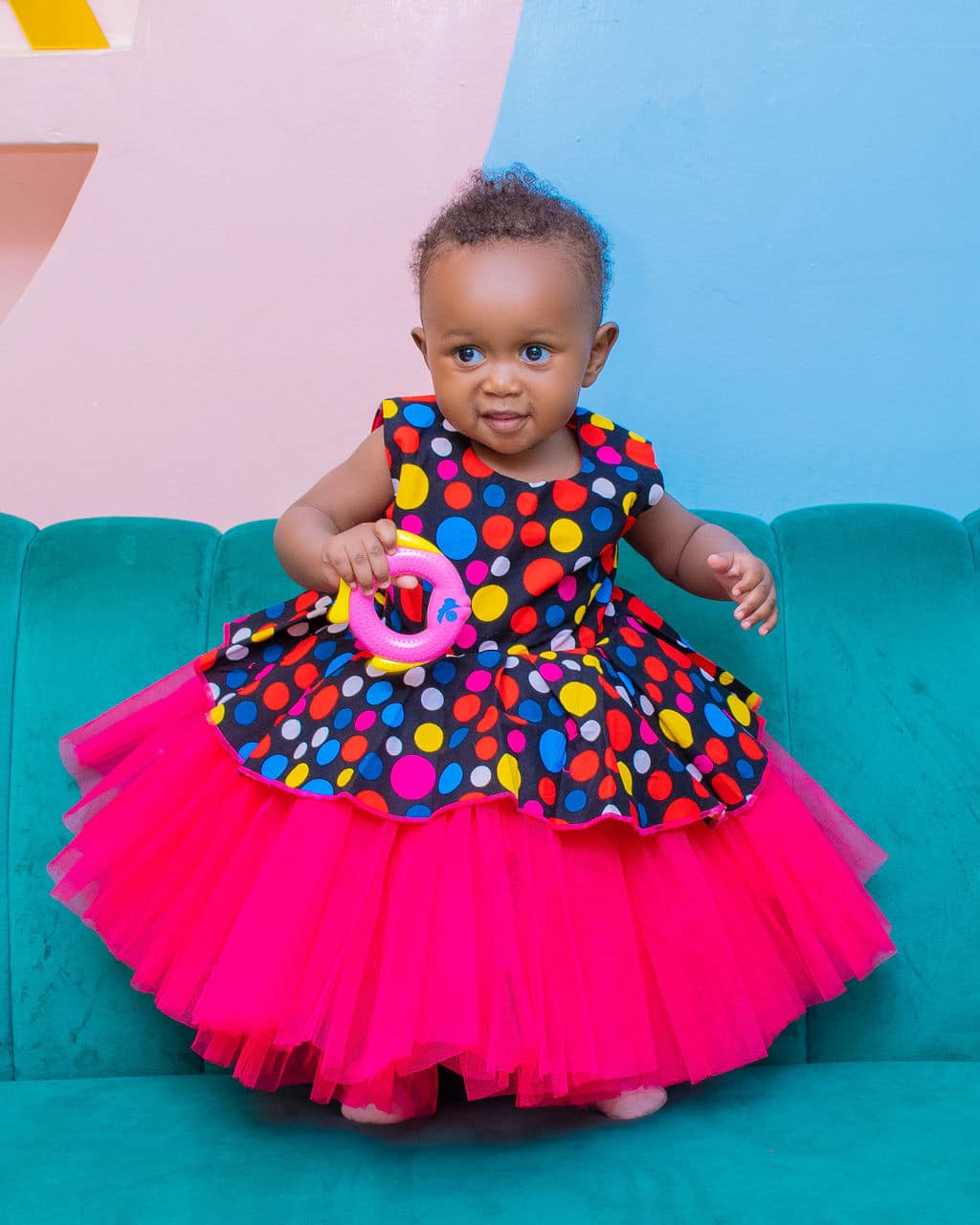1-7 Years Gilrs Tutu Dress Lace Princess Birthday Wedding Christmas Party Gown