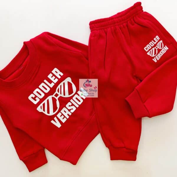 Kids Trendy Crewneck 2 Piece Letter Print Outfit Sweatshirts Tops + Pants Set - Image 3