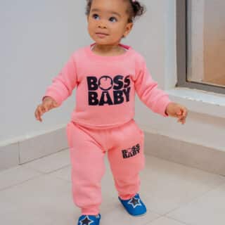 Kids' Cartoon Pattern Long Sleeve O Neck Sweatshirt & Pants Set
