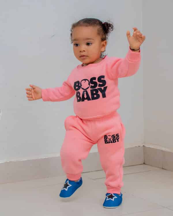 Kids' Cartoon Pattern Long Sleeve O Neck Sweatshirt & Pants Set - Image 5