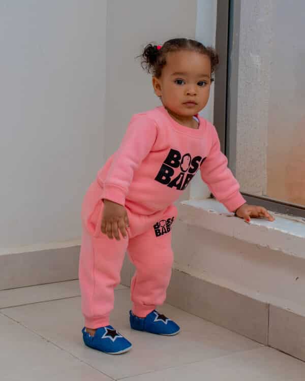 Kids' Cartoon Pattern Long Sleeve O Neck Sweatshirt & Pants Set - Image 3