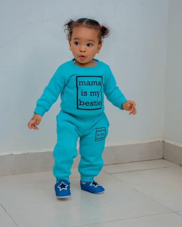 Kids 2 Pcs Long Sleeve Letter Print Pullover Sweatshirt Tops Pants
