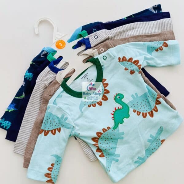 Carter's 5-Pack Baby Boys Long Sleeved Cotton T-Shirts - Image 6