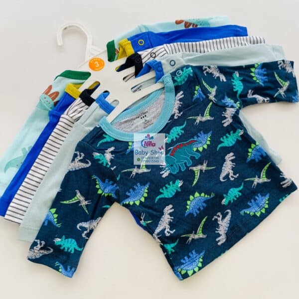 Carter's 5-Pack Baby Boys Long Sleeved Cotton T-Shirts - Image 4