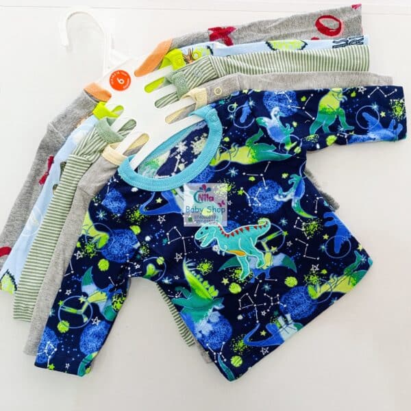 Carter's 5-Pack Baby Boys Long Sleeved Cotton T-Shirts - Image 12
