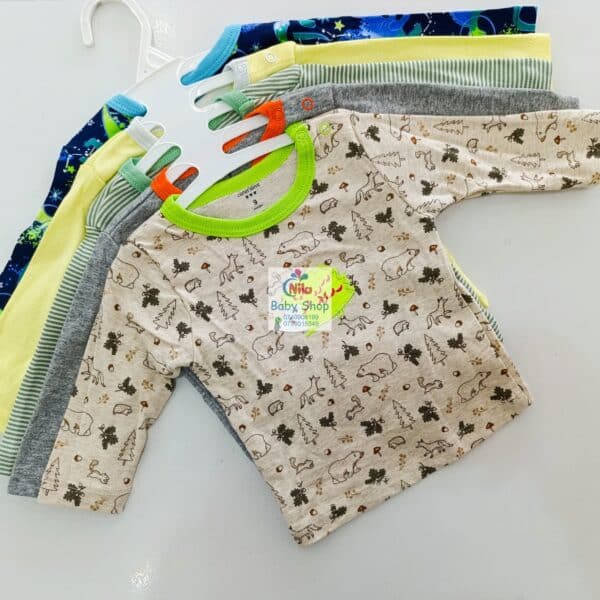 Carter's 5-Pack Baby Boys Long Sleeved Cotton T-Shirts - Image 10