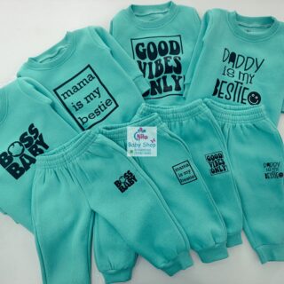 Kids' Cartoon Pattern Long Sleeve O Neck Sweatshirt & Pants Set