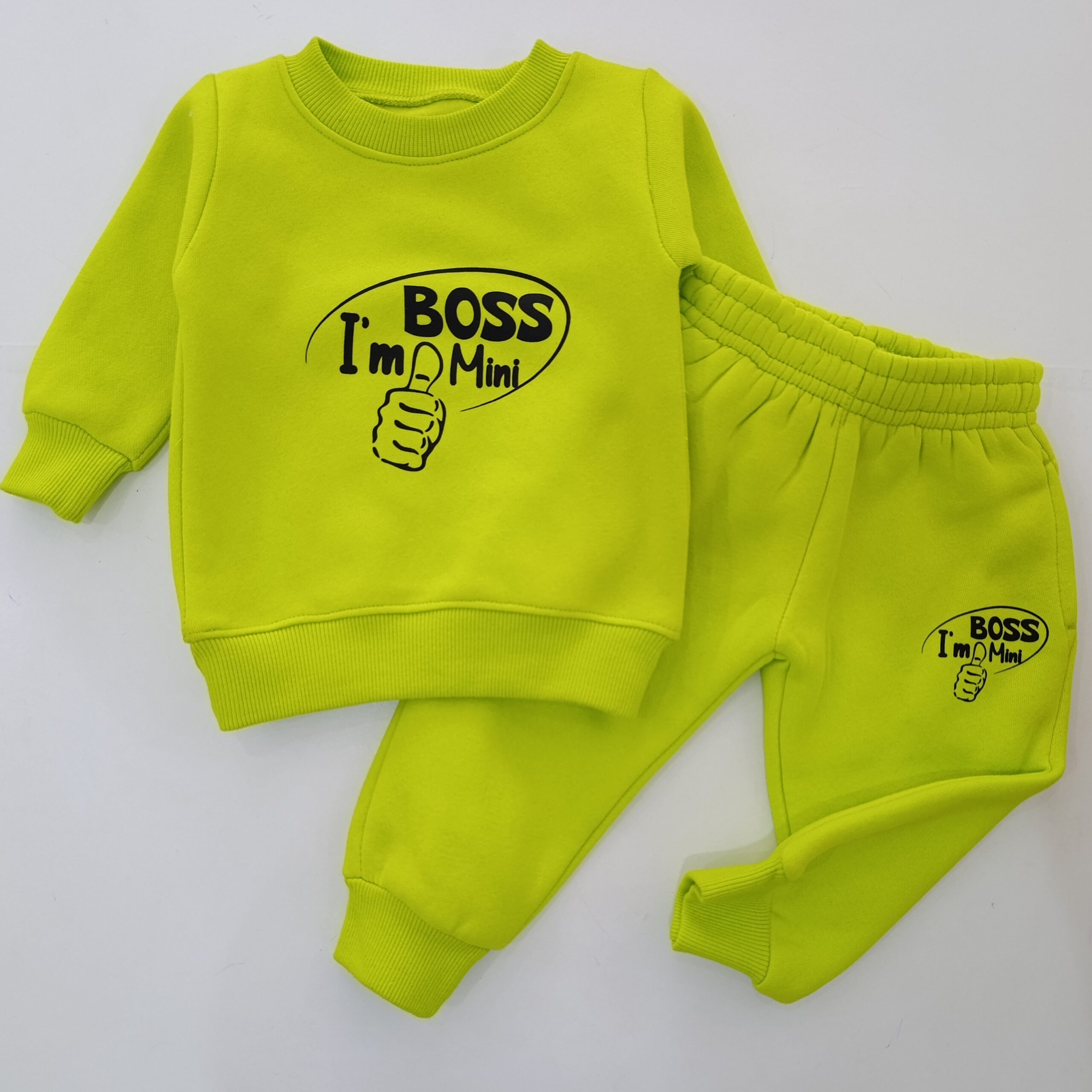Infant Baby 2 Piece Set Fashion Pullover Sweatshirt + Trouser Elastic Waist Sweatpants - Image 6