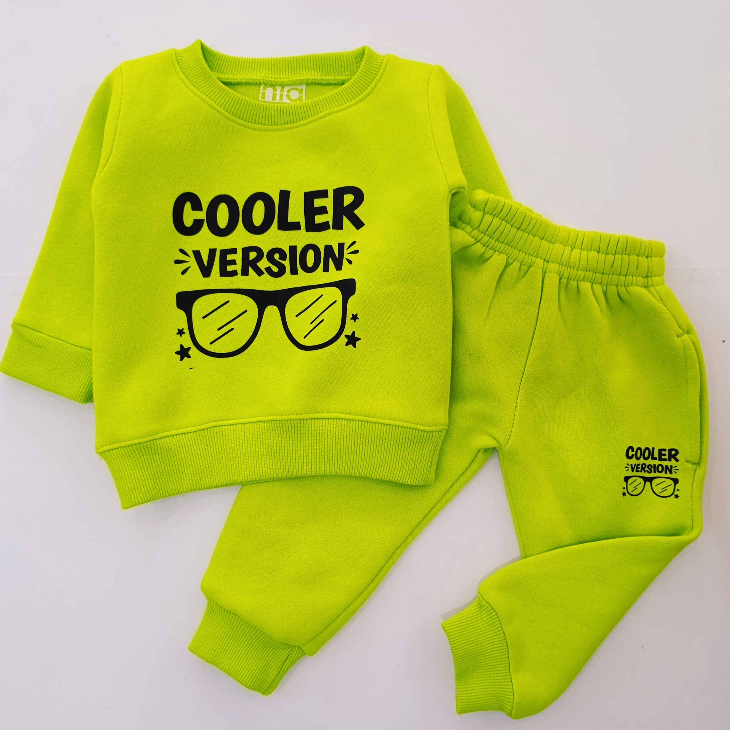 Infant Baby 2 Piece Set Fashion Pullover Sweatshirt + Trouser Elastic Waist Sweatpants - Image 5