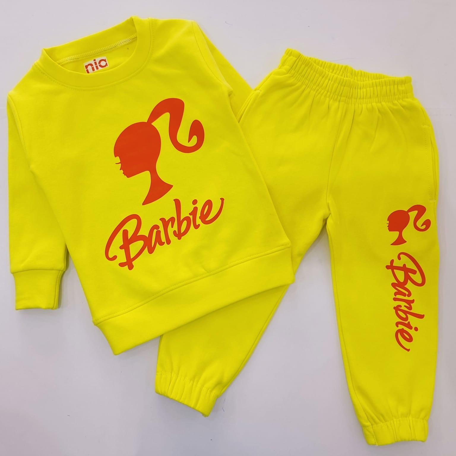 Kids' Cartoon Pattern Long Sleeve O Neck Sweatshirt & Pants Set - Image 5