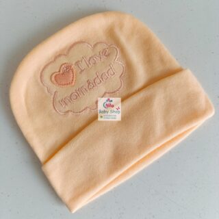 1PC Warm Teddy Bear Newborn Baby Kofia - Peach