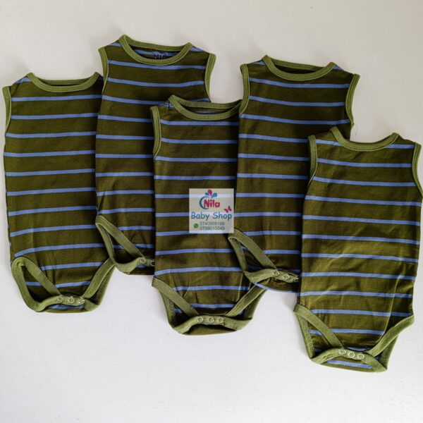 5-Pack Comfy Sleeveless Unisex Baby Onesies