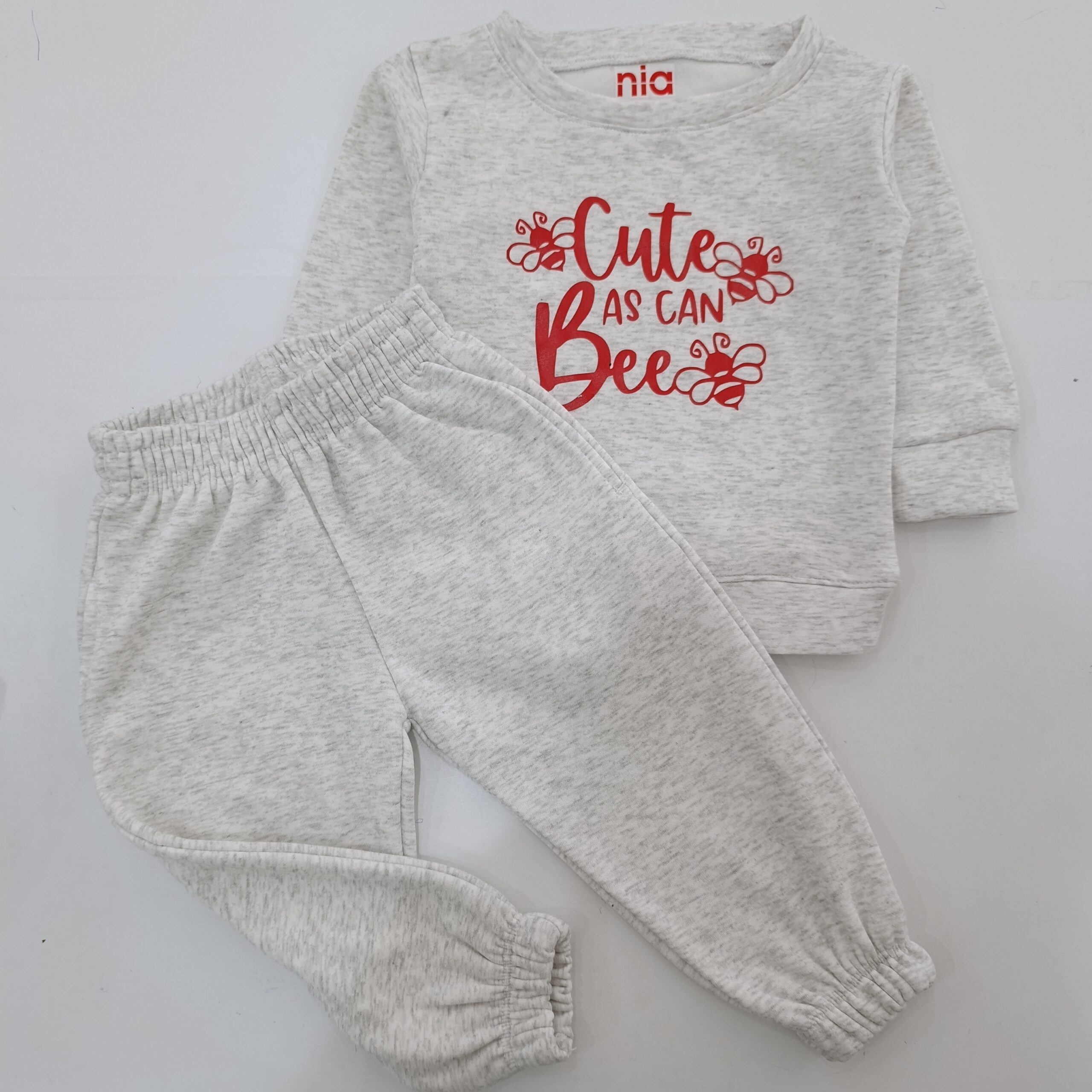 Kids 2pcs Set Knitted Soft Round Neck Long Sleeve Pullover Sweatshirt And Pants - Image 8
