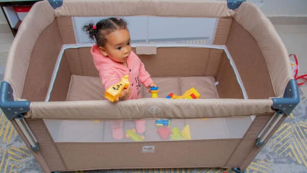Portable Travel Baby Bedside Cribs Foldable Baby Crib - Image 6