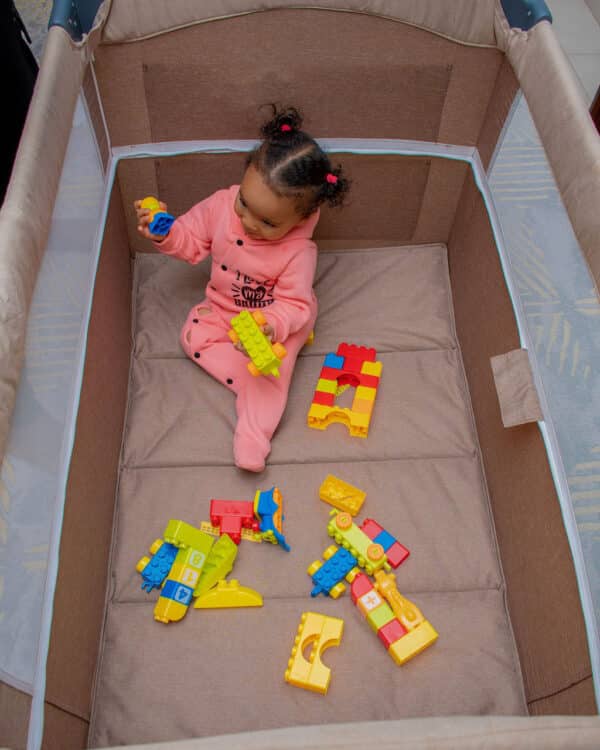 Portable Travel Baby Bedside Cribs Foldable Baby Crib - Image 3
