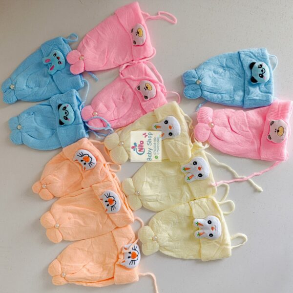 Trendy Comfortable Breathable Knitted Baby Caps (0-24m)