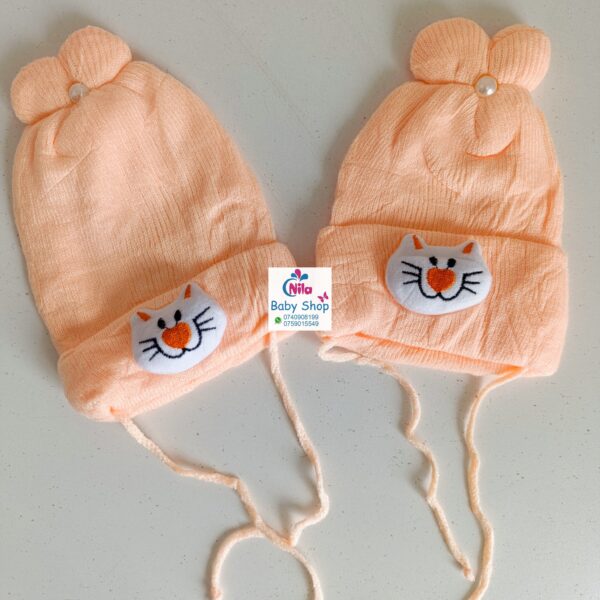 Trendy Comfortable Breathable Knitted Baby Caps (0-24m) - Image 2