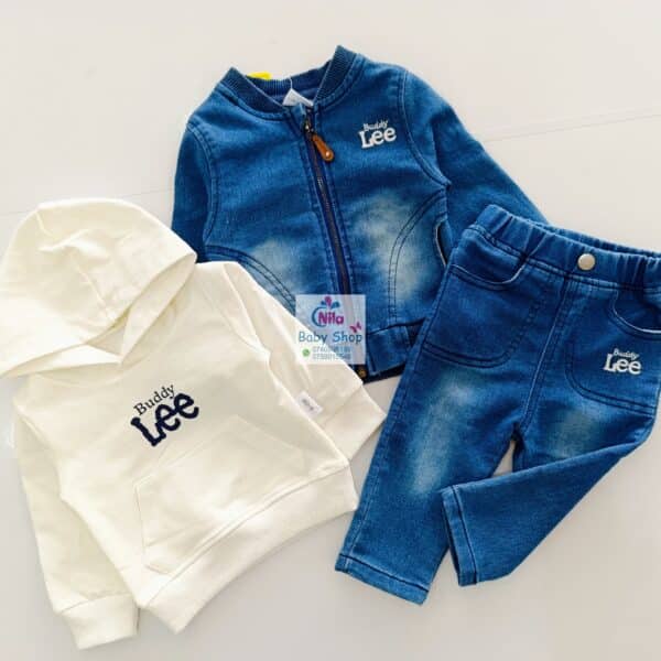 Kids 2-Piece Denim Set Suit + Hoodie - Image 7