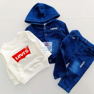 Kids 2-Piece Denim Set Suit + Hoodie