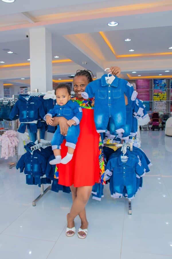 Children Denim Overalls Jumpsuit Cotton Lined Lightweight Denim