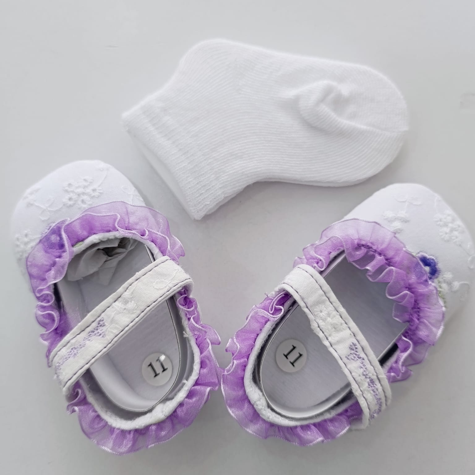 Baby Girl Crib Shoes with Soft Sole (pre-walkers) - Image 8