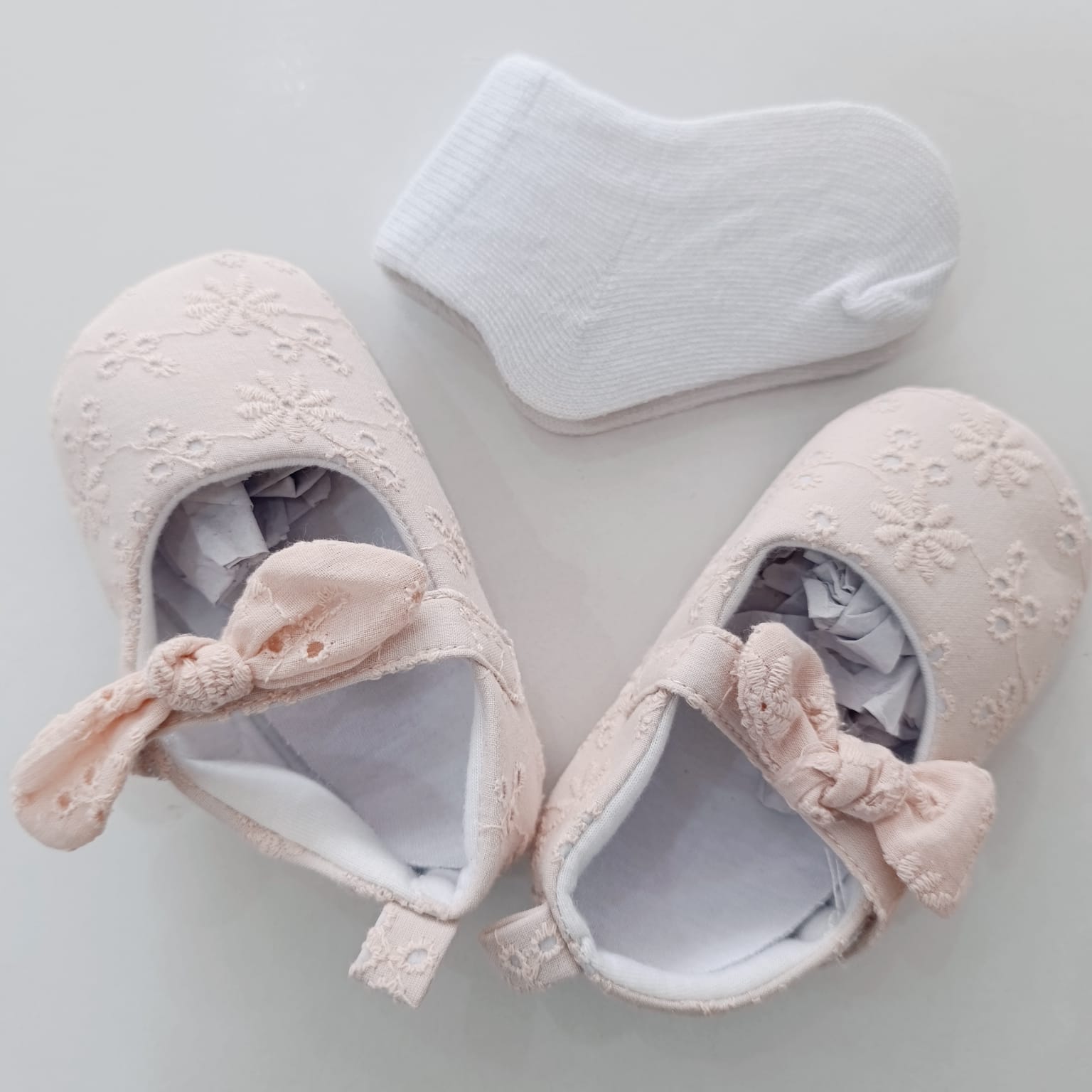 Baby Girl Crib Shoes with Soft Sole (pre-walkers) - Image 3