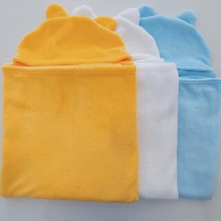 Ultra Soft Hooded Baby Towel with Bear Ears | Absorbent Baby Bath Towel for Newborns & Toddlers